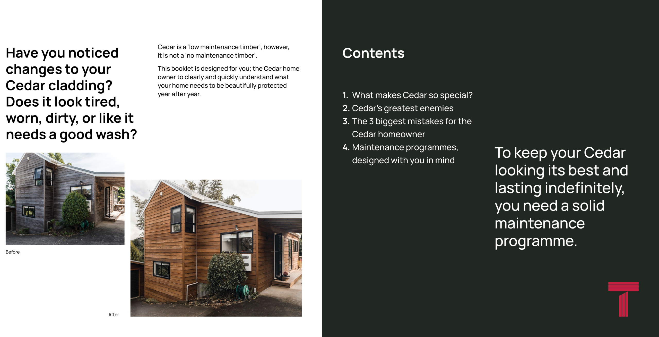 Cedar Homeowners Guide - Contents